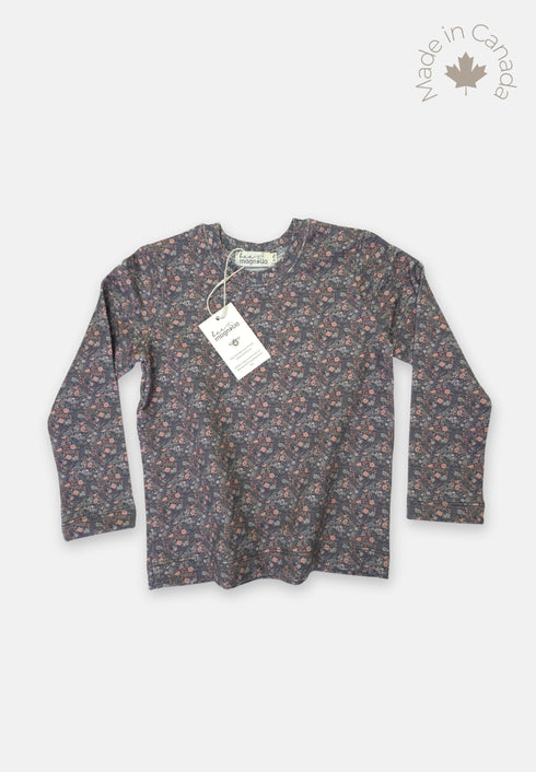 Midnight Floral Shirt - 4/5T