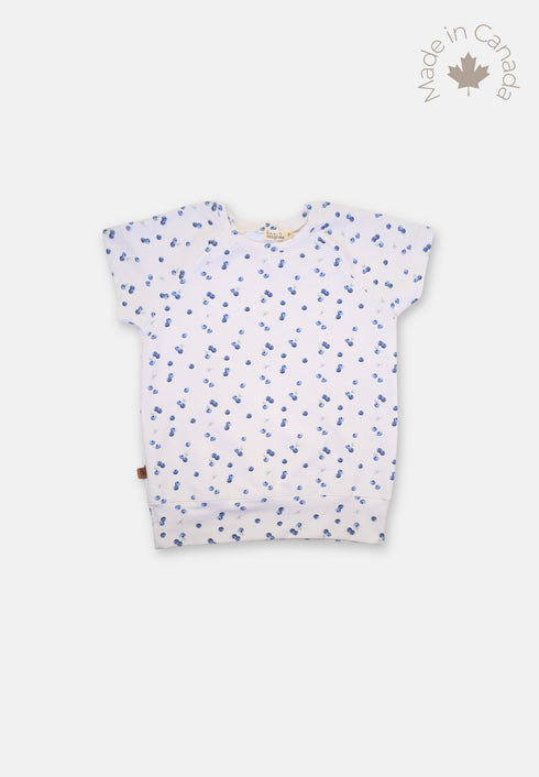 Short Sleeve Raglan - Blueberry Sprinkle