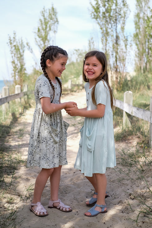 Bamboo Pocket Dress - Lakeside Petals