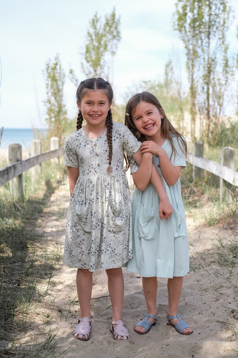 Bamboo Pocket Dress - Lakeside Petals