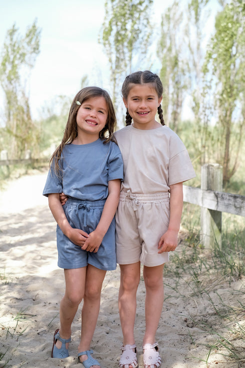 Organic Cotton Short Set - Clouded Indigo