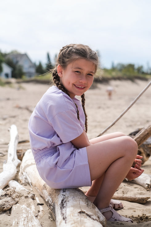 Organic Cotton Short Set - Lilac Breeze