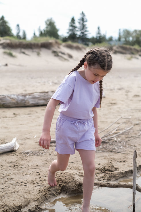 Organic Cotton Short Set - Lilac Breeze