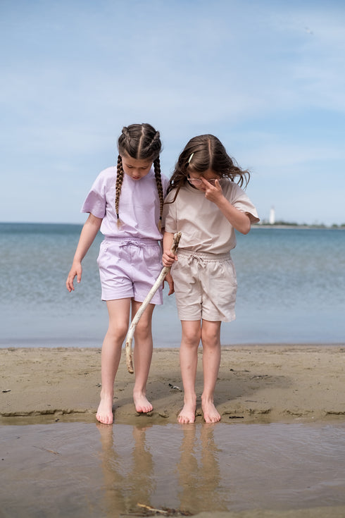 Organic Cotton Short Set - Lilac Breeze