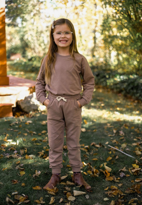 Organic Jogger Set - Driftwood Dune