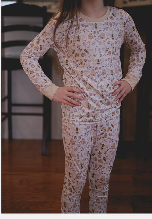 Bamboo Two Piece Pajama - Honey Meadow