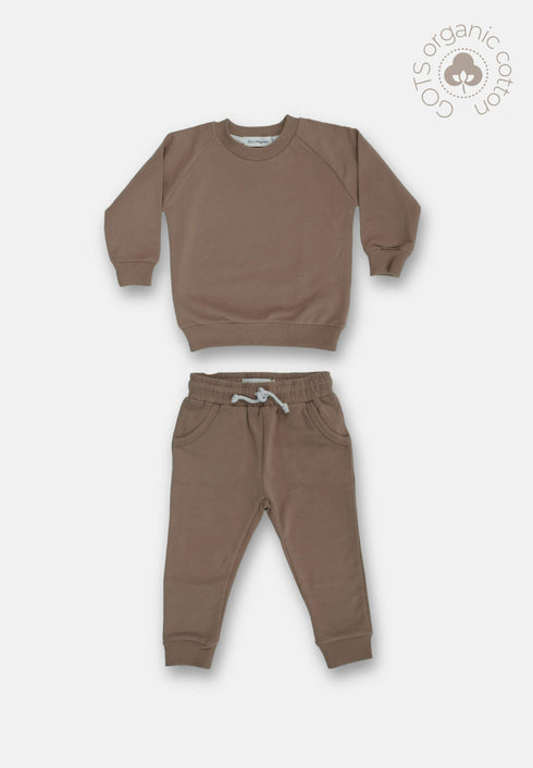 Organic Jogger Set - Driftwood Dune