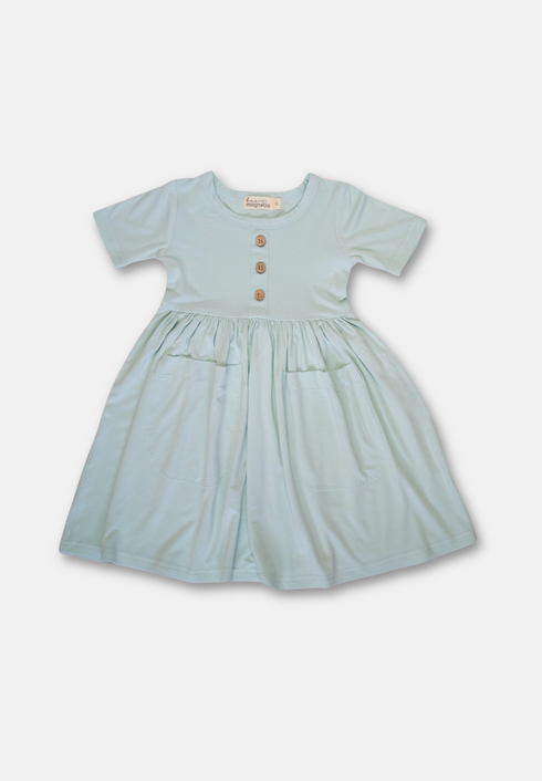 Bamboo Pocket Dress - Seafoam Whisper