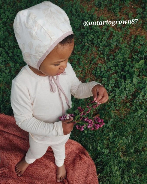 Bamboo French Terry Leggings - Heather Almond