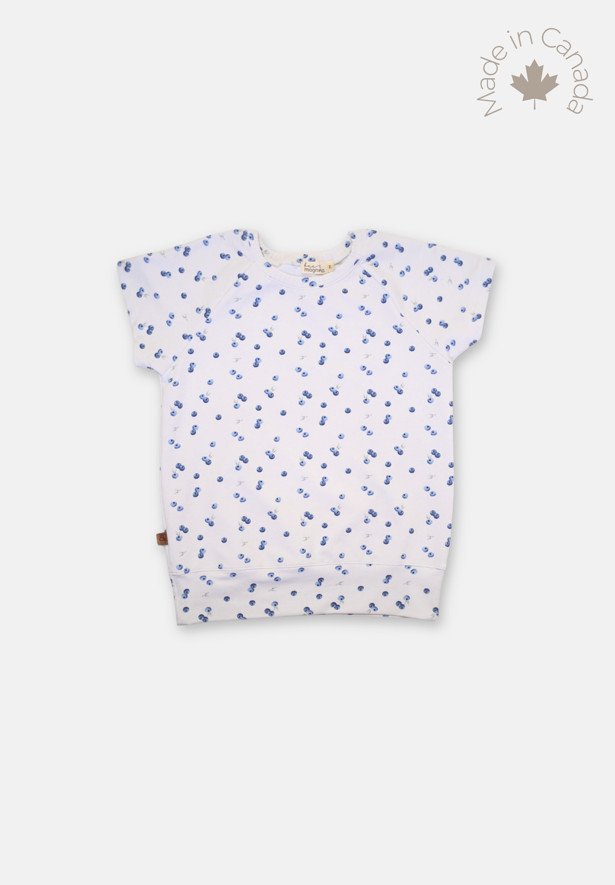 Short Sleeve Raglan - Blueberry Sprinkle