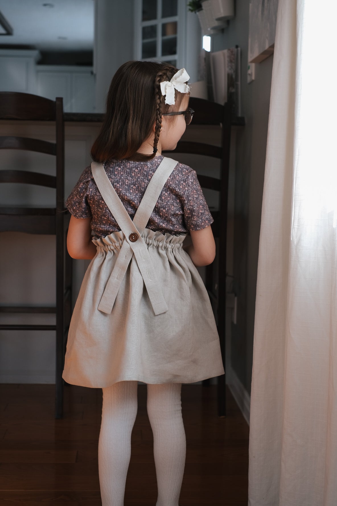Classic Linen Pinafore - Dune