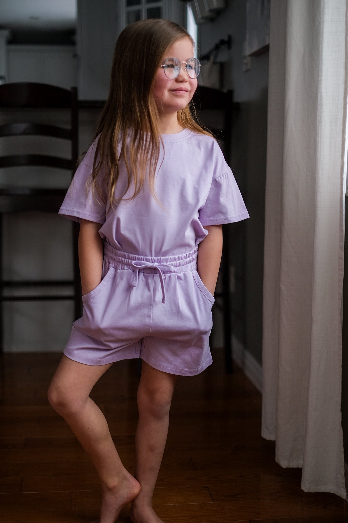 Organic Cotton Short Set - Lilac Breeze
