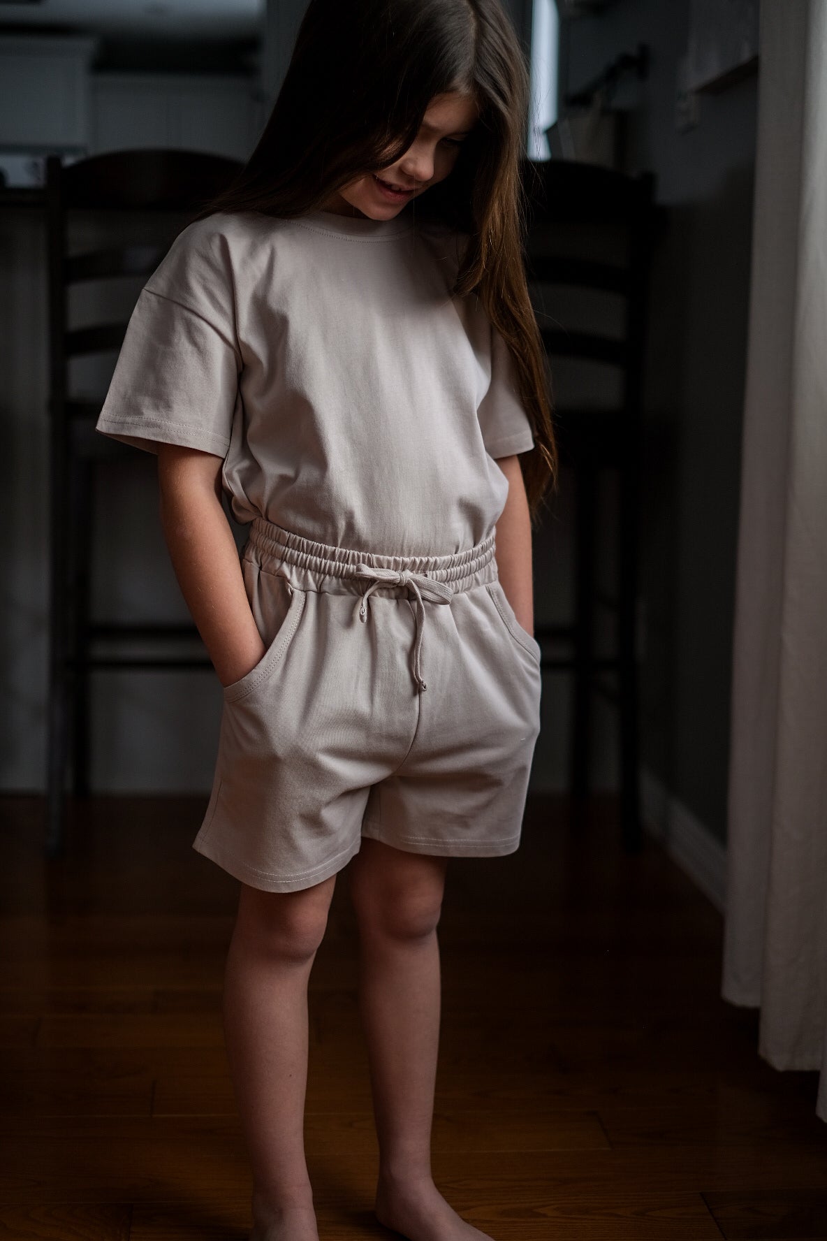 Organic Cotton Short Set - Soft Sandstone