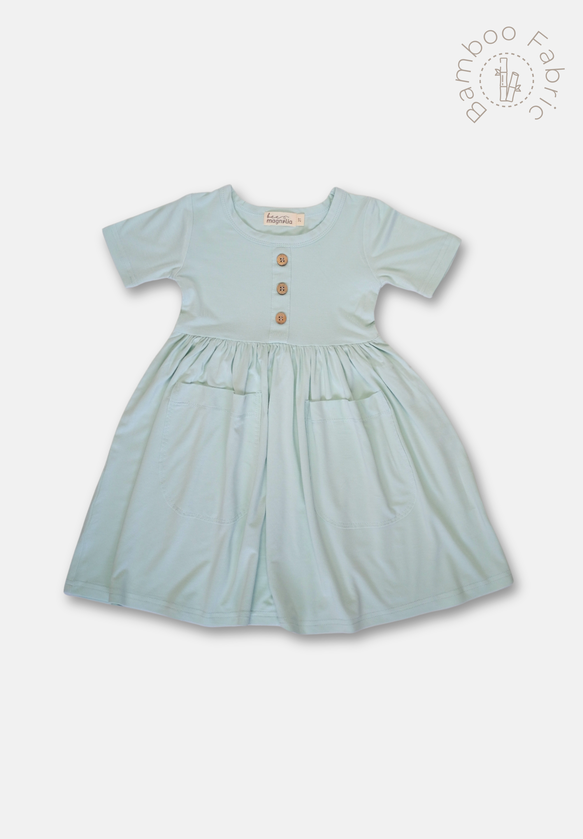 Bamboo Pocket Dress - Seafoam Whisper