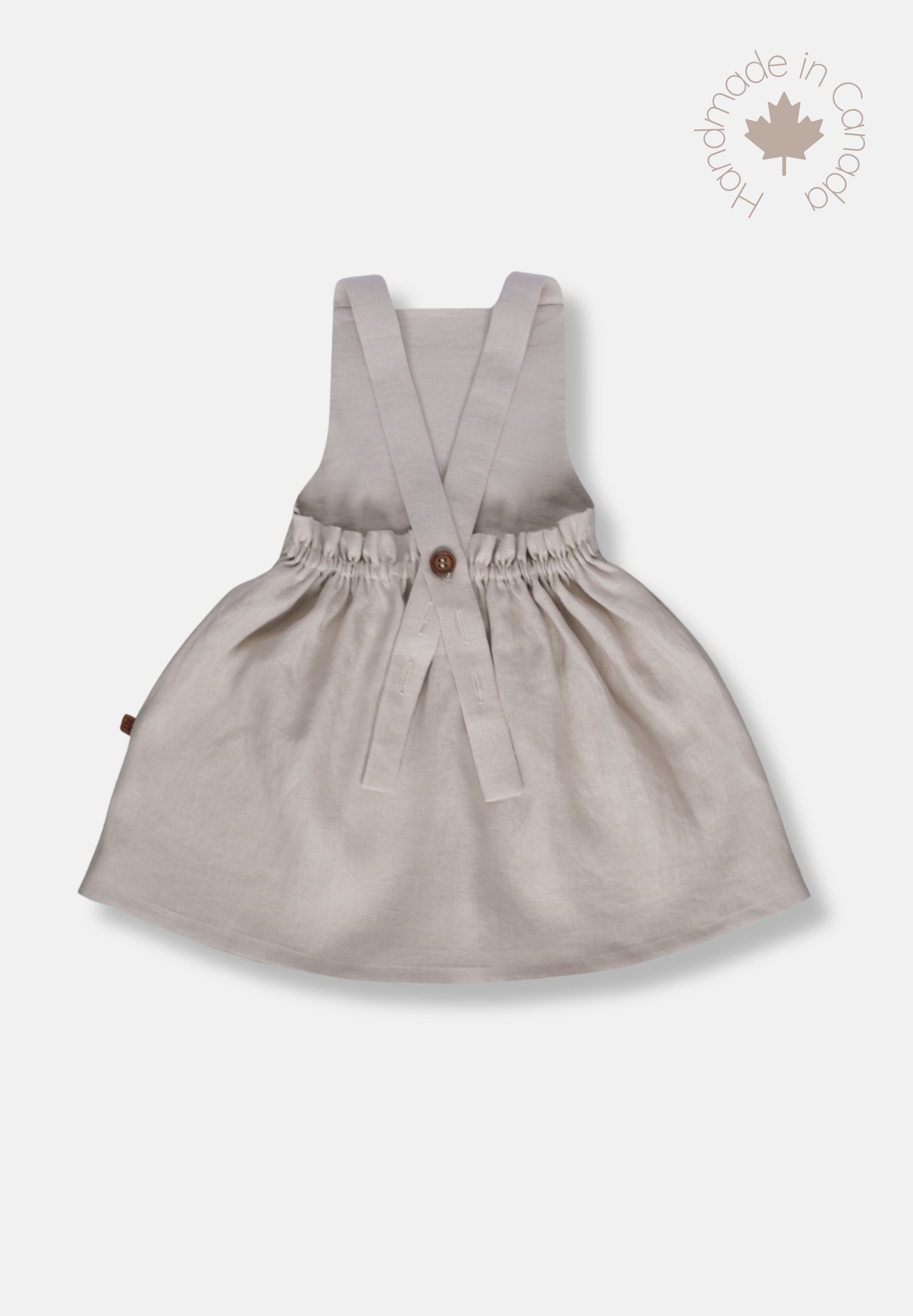 Classic Linen Pinafore - Dune
