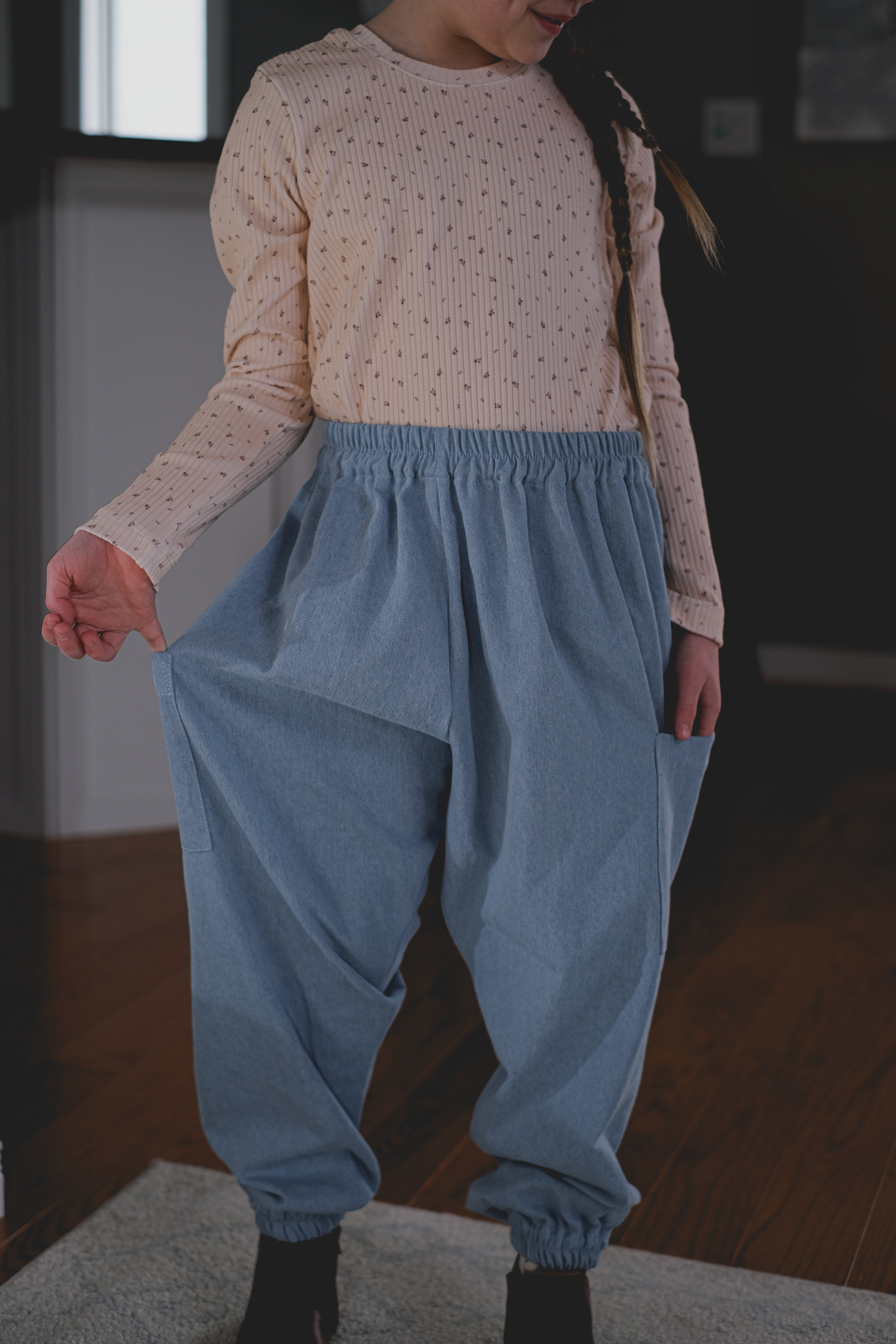 Organic Cotton Ribbed Shirt - Sepia Bloom