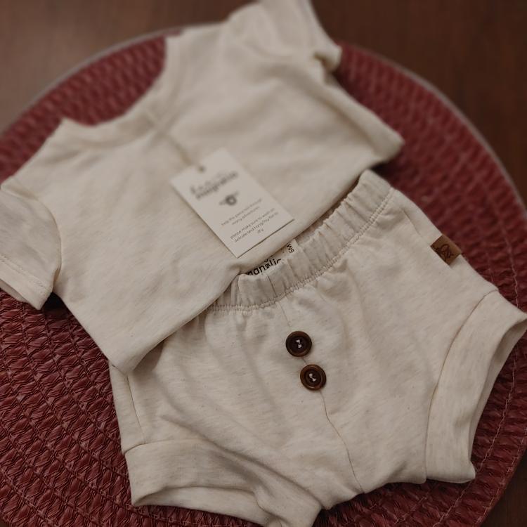 Bamboo Short Sleeve - Heather Almond