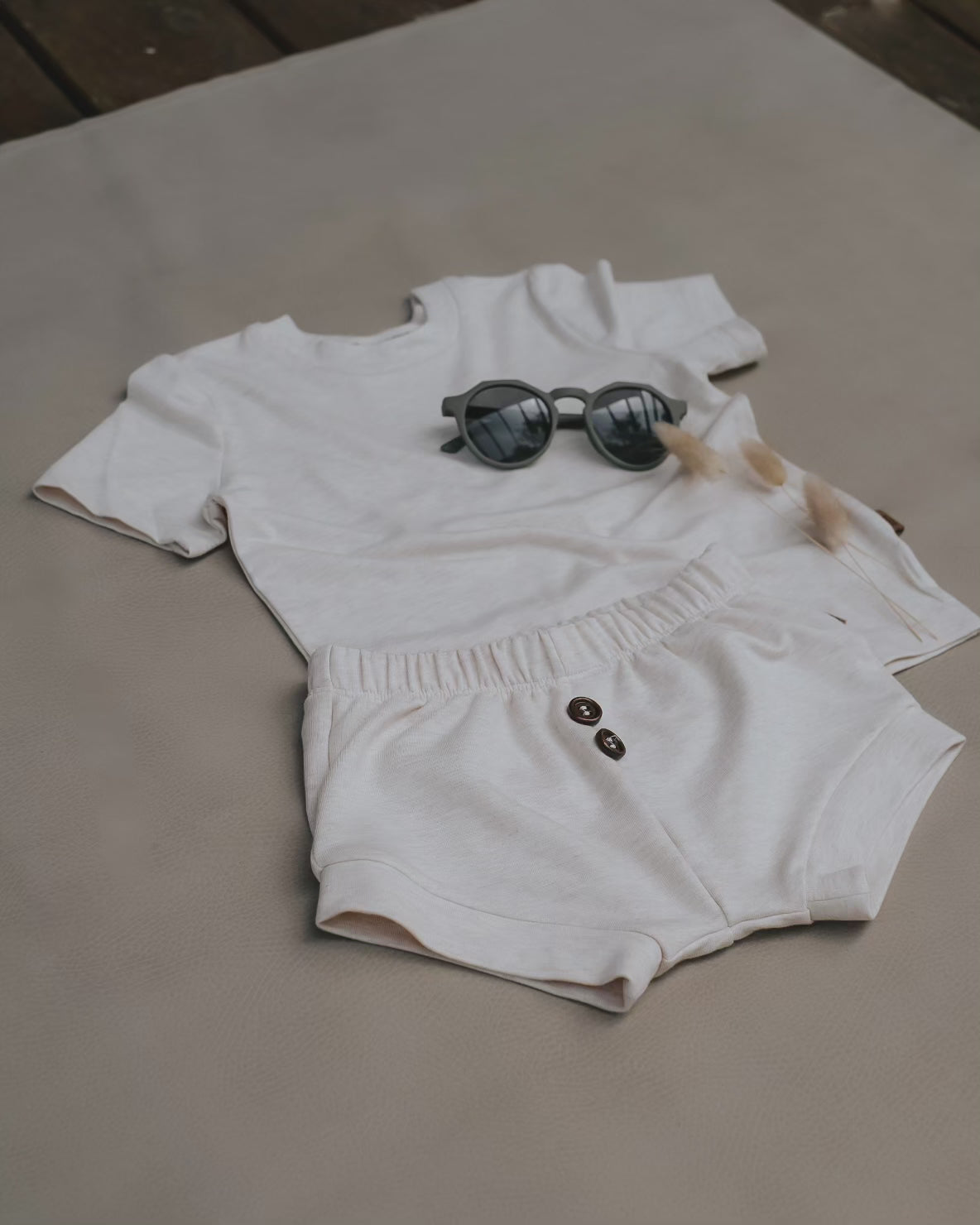 Bamboo Short Sleeve - Heather Almond