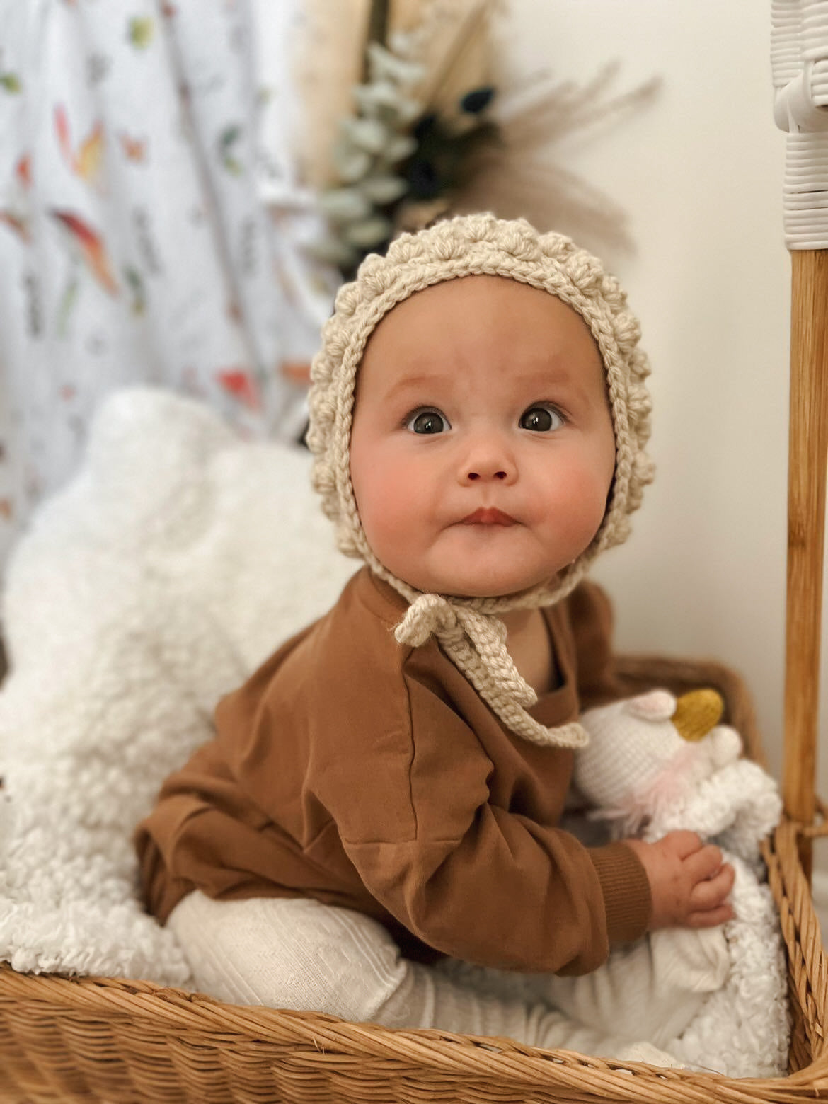 Organic Bubble Romper - Mocha