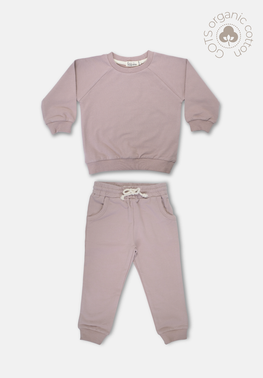 Organic Jogger Set - Rosy Taupe