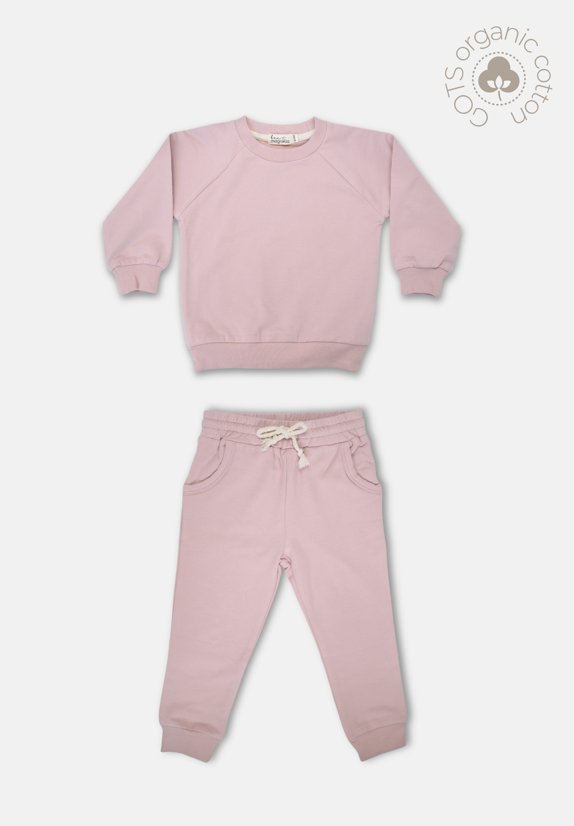 Organic Jogger Set - Ballet Pink *Final Sizes*