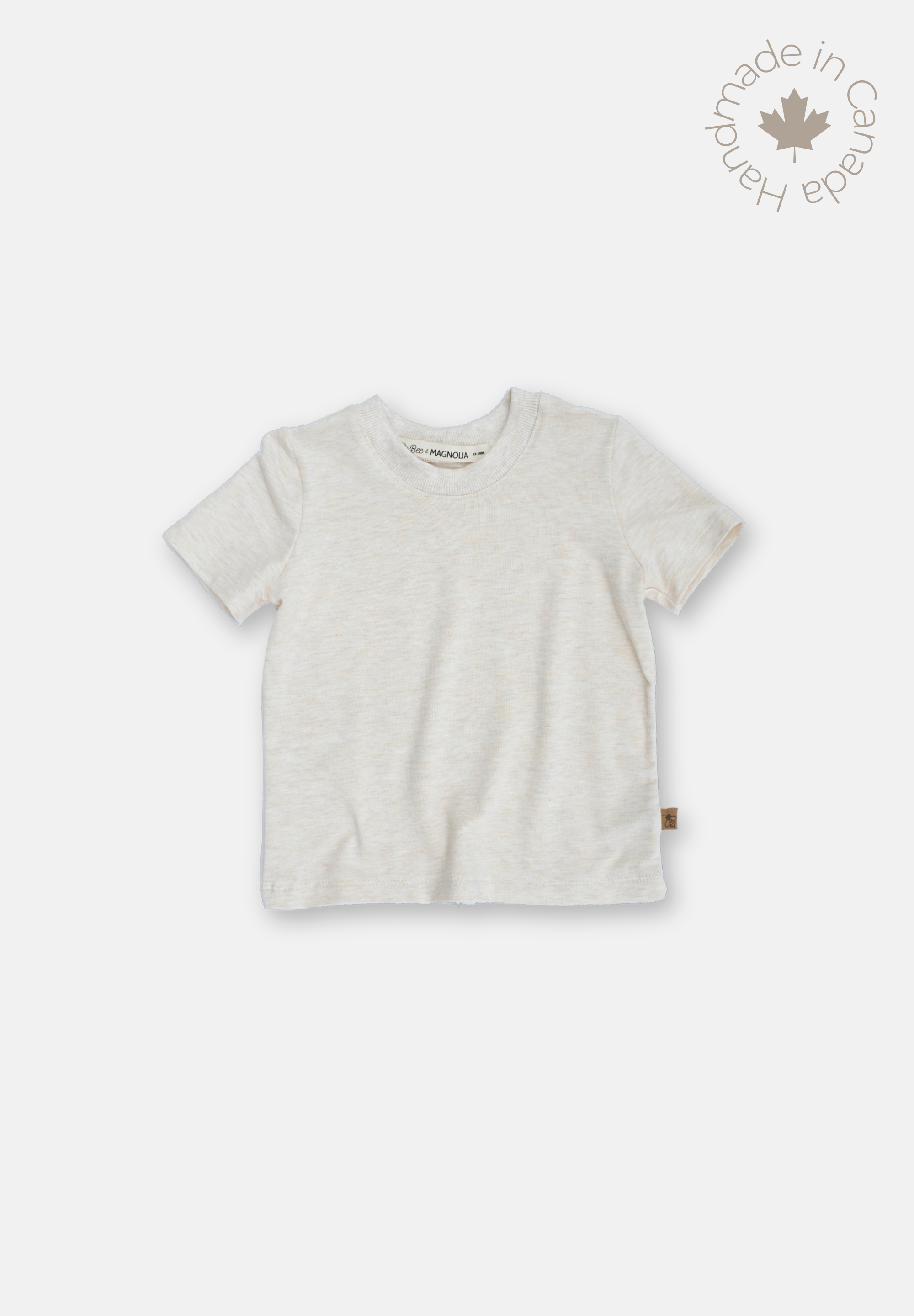 Bamboo Short Sleeve - Heather Almond