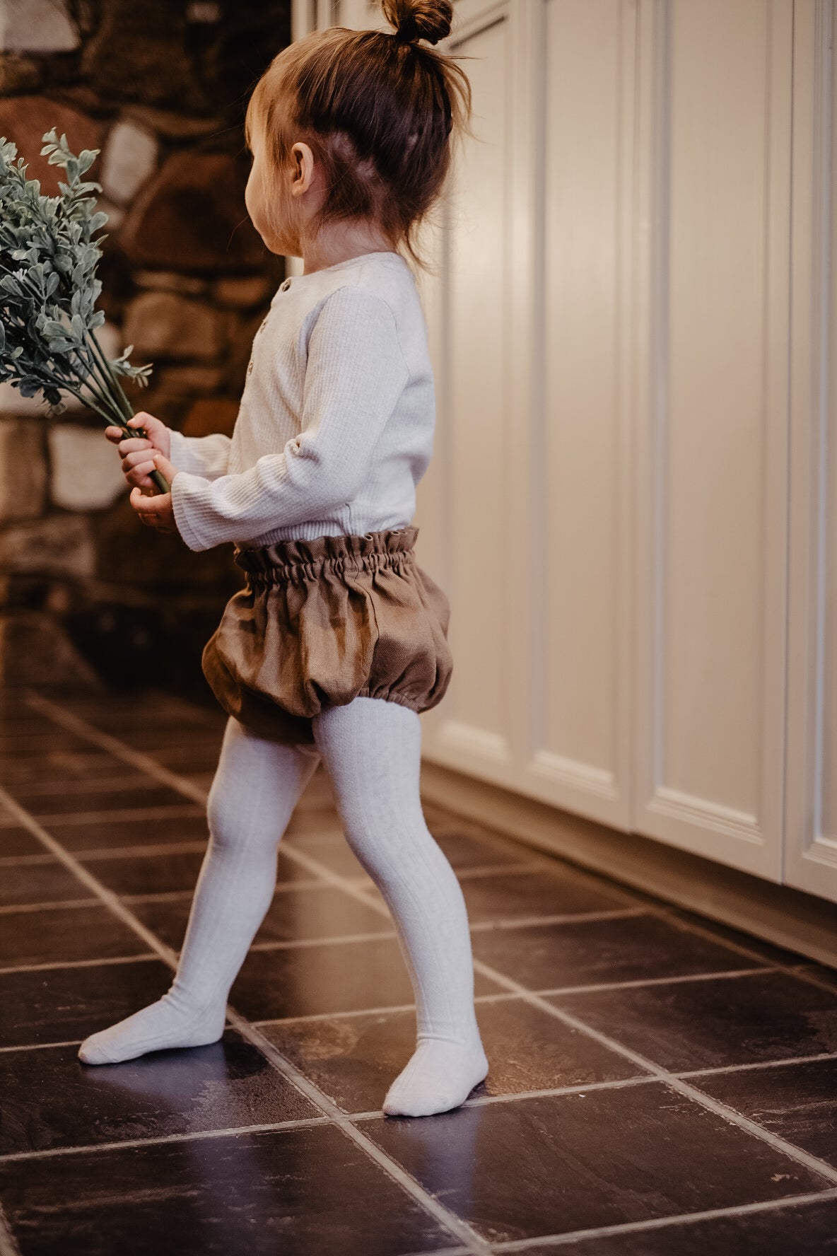 Linen Ruffle Bloomers