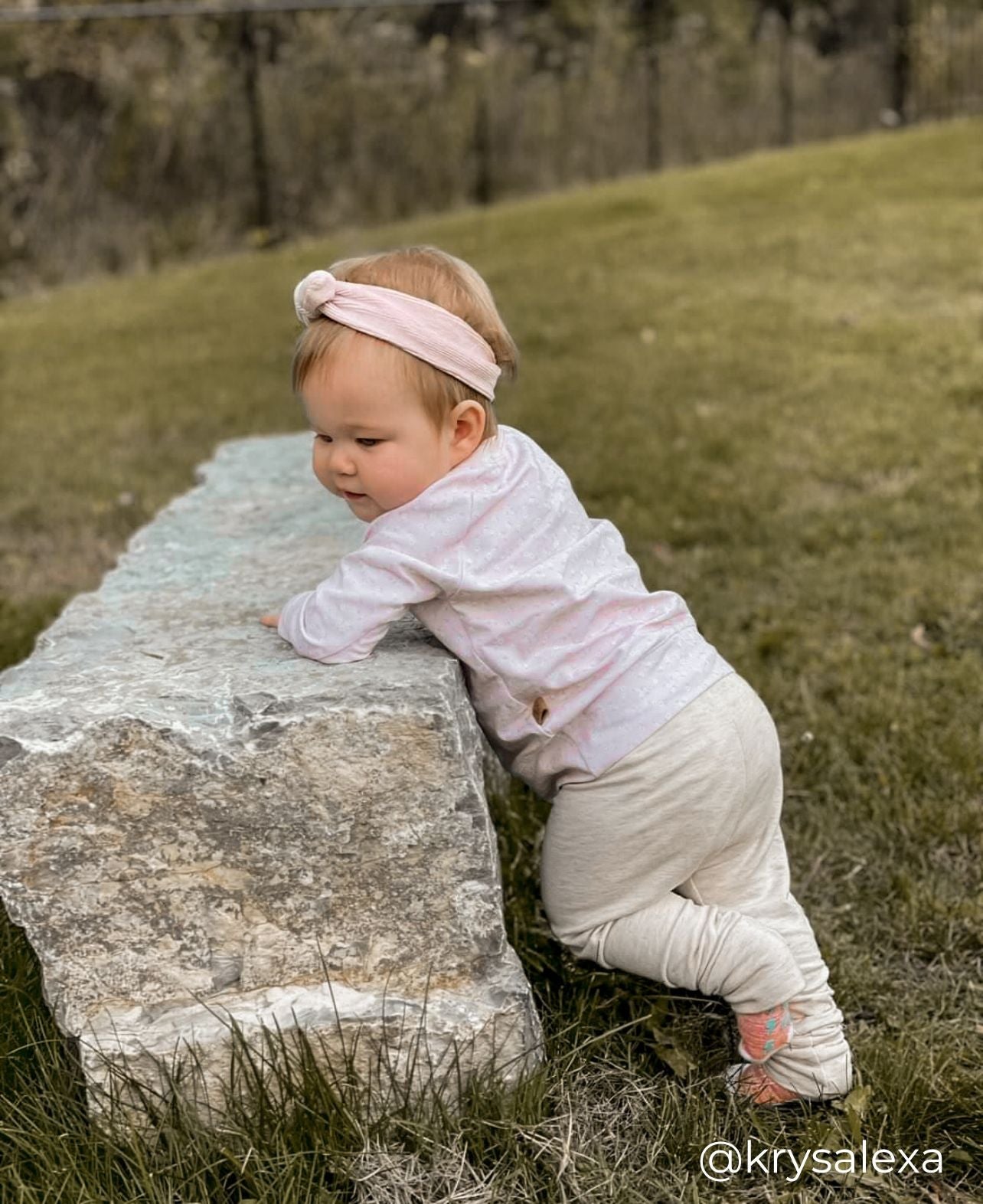 Bamboo French Terry Leggings - Heather Almond
