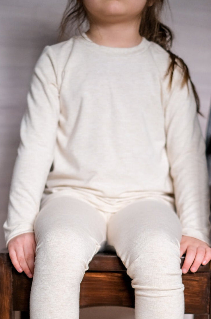 Bamboo Long Sleeve - Heather Almond